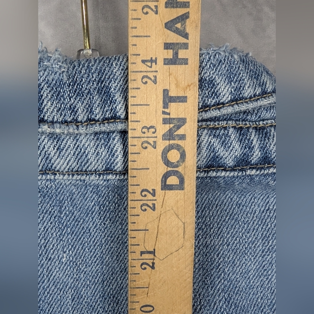 KanCan Size Large Denim Vest Distressed - Picture 11 of 12